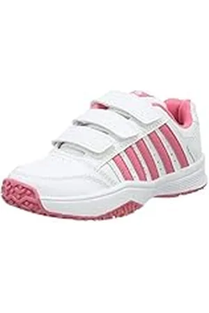 K-Swiss Court Smashstrpomni Zapatillas, Unisex niños, Blanco/Rosa, 29,5 EU