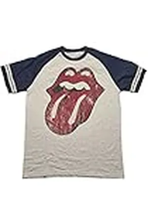 The Rolling Stones Camiseta Lick Band Logo Nuevo Oficial Unisex Raglan, , M