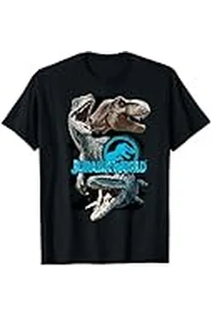 Jurassic Park Jurassic World Paint Swipe Dinosaur Grid Camiseta