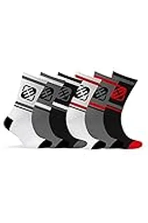 Freegun Calcetines Hombre Deporte Suaves - Paquete de 6 - Calcetines Altos Hombre, Tennis, Tejido Acolchado
