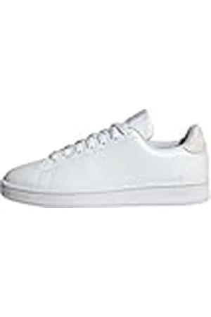 adidas Mujer Advantage Base Court Lifestyle Shoes, Cloud White/Cloud White/Silver, 42 EU