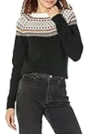 Amazon Jersey Suave al Tacto con Cuello Redondo y Estampado Isla Fair Mujer, , XXL