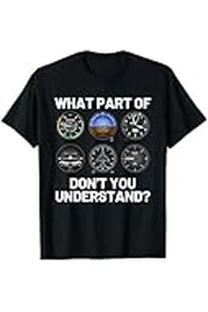 Generic Avión volador de 6 instrumentos divertidos de aviación Camiseta