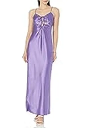 THE DROP Vestido Lencero para Mujer, Shelby, Detalles Cut-Out y Cordones, , L