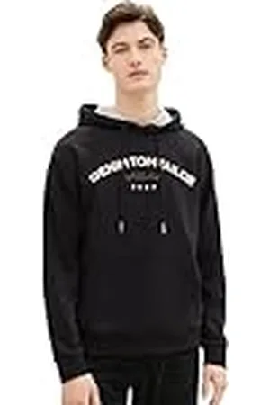 TOM TAILOR 1040028 Sudadera, 29999-Black, M para Hombre