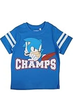Disney Camiseta de Manga Corta niño Sonic T-Shirt, , 6 años Unisex Kids