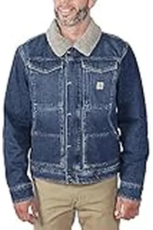 Carhartt Herren Übergangsjacke Relaxed Fit Denim Sherpa-Lined, Farbe: , Größe:2XL Chaqueta Polar, , XXL Hombres