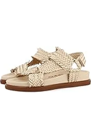 Gioseppo Sandalias Off-White Tipo Bio con Tiras Trenzadas para Mujer lassance