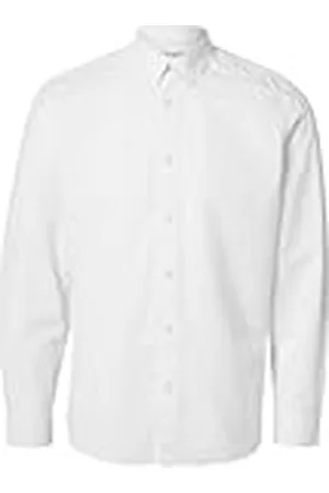 SELECTED Slhslimnew-Linen Shirt LS W Noos Camisa, , M para Hombre