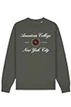 American College Set de 2 Piezzas, Sudadera Y Pantalon, SweatShirt + Pant, Casual, Deportivos, Lote de 2, Ropa Niños, Unisex, Niño, Niña, Modelo ACS25SET2 KAKI 16 Años