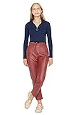 Trendyol Herren Mittlerer Bund Zigarettenschnitt Hose Calzoncillos, , 38 De Las Mujeres