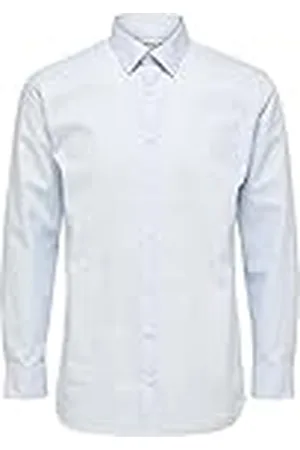 SELECTED Slhregethan LS Classic B Noos-Camiseta Camisa, , XL para Hombre