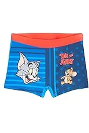 Disney Maillot de bain sur cintre Tom et Jerry garçon marine, 6 ans