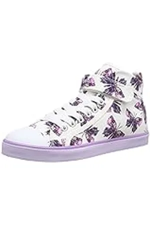 Geox JR CIAK Girl C, Zapatillas Altas Mujer, Mehrfarbig (WHITEC1000), 38 EU