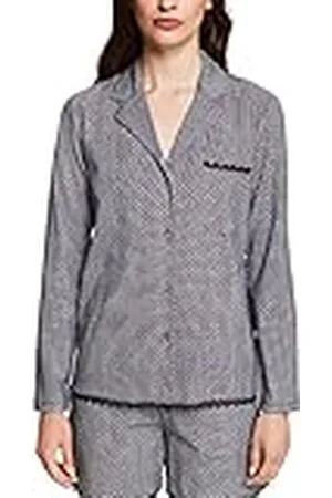 ESPRIT Algodón Estampado Encaje Sus S.Shirt_a_l Camiseta de Pijama, , 44 para Mujer