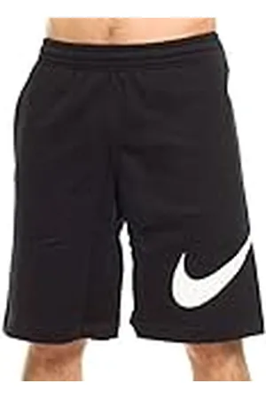 Nike Club Short-Exp Swoosh Bermudas Deportivas, Hombre, Negro/Blanco, XL