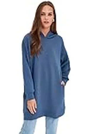 Trendyol Damen Gerade Lange Ärmel Regulär Hijab-Sweatshirt Sudadera, , M para Mujer