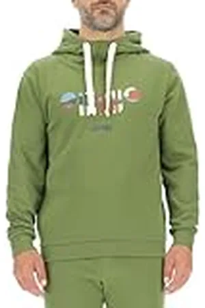 Jeep O102889-E100 J Sudadera Capucha Hombre - Estampado Grille Fondo de Camuflaje de Corteza J23W Hombre Olive Green XL