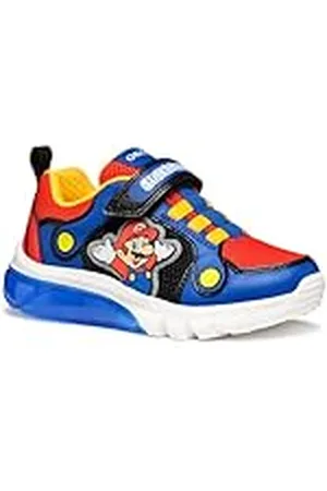 Geox J CIBERDRON Boy F, Zapatillas, Royal/Red, 30 EU