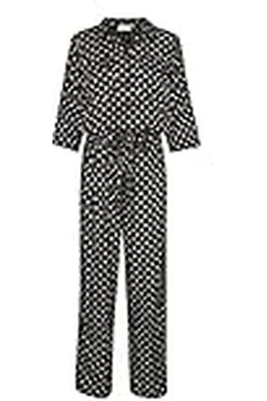 Kaffe Mono Estampado para Mujer con Mangas 3/4 Jumpsuit, , 44