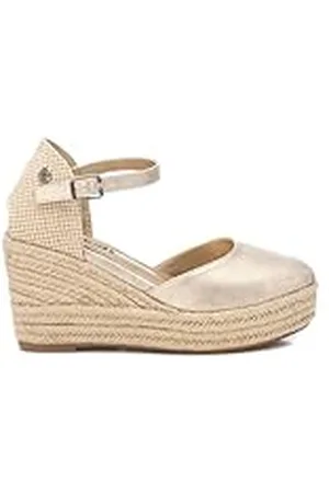 Refresh Sandalias con Cuña Mujer Oro - Calzado Cómodo y Versátil - Moda casual - Modelo 17278203 (Talla 39)