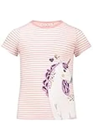 Salt & Pepper BY KIDS PARK Mädchen T-Shirt mit Einhorn Stickmotiv und Pailletten Camiseta, , 116-122 para Niñas