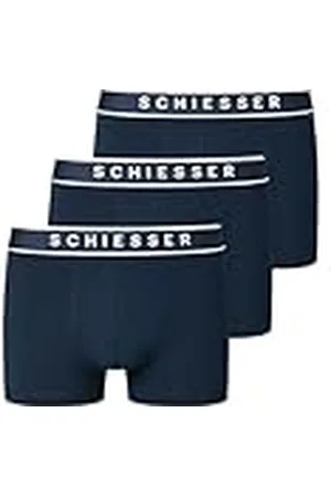 Schiesser 3 Pack Boxershorts Bio Baumwolle Multipack-95/5 Organic Bóxer, , XL para Hombre