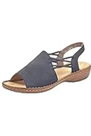 Rieker 608D1-14, Sandalias Punta Cerrada Mujer, Blau (Pazifik 14), 39 EU