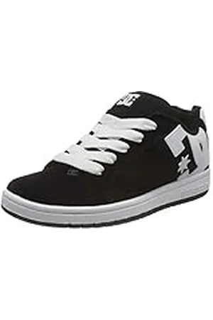 Dcshoes Court Graffik, Zapatillas de Skate, Black/White, 34.5 EU