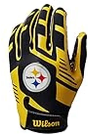 Wilson Guantes NFL TEAM SUPER GRIP, Talla única para jóvenes, Silicona/licra elástica