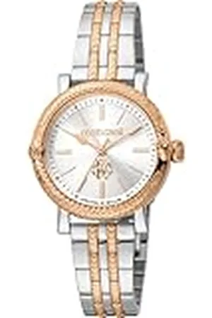 Roberto Cavalli By Franck Muller Reloj Analógico para Mujeres de Cuarzo con Correa en Acero Inoxidable RV1L193M0101
