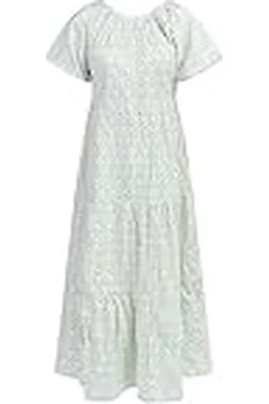 IZIA Vestido Largo de Manga Corta, , S para Mujer
