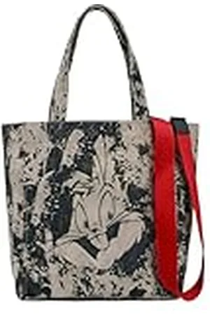 Dogo Femme Vegan Gris Large Tote Bag - Warner Bros Bugs Bunny Motif