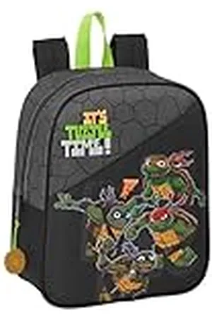 Safta TORTUGAS NINJA - Mochila Infantil, Mochila Niño, Mochila Escolar, Adaptable a Carro, Ideal para Guardería, Cómoda y Versátil, Calidad y Resistencia, 22x10x27 cm, Color