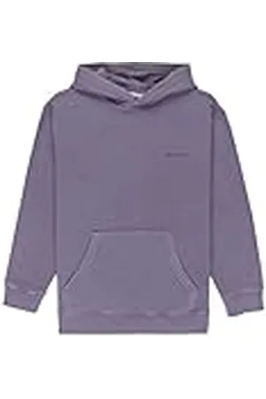 Element LOWCASE Pigment PO Y - Sudadera con Capucha para niño, Color Negro, Talla L/14