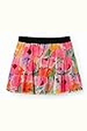 Desigual Skirt_Flowers 3033 Rosa Fluor Falda, , 10 años para Niñas