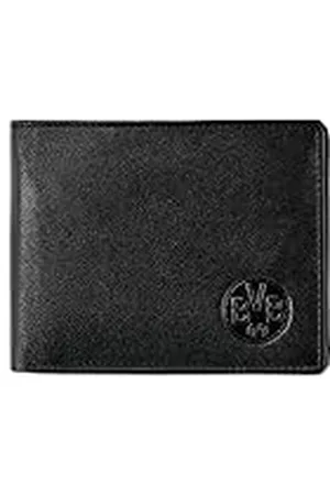 Borussia Dortmund Cartera de cuero, Unisex, Negro/Amarillo