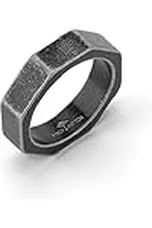 Fynch-Hatton FHJ-0021-R-64 Anillo, Acero Inoxidable Antiguo