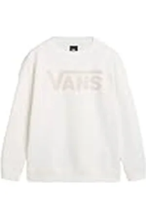 Vans Classic Crew-B Sudadera, White, 10-12 años Unisex Niños