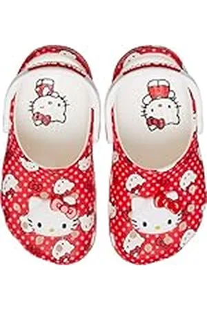 Crocs Hello Kitty Red Classic Clog T, Zuecos Unisex niños, , 23/24 EU