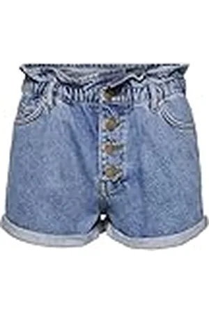 ONLY Onlcuba Life Paperbag Dnm Shorts Dot005 Pantalones Cortos, , S para Mujer