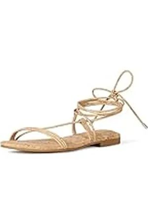 THE DROP Samantha Flat Strappy Lace-up Sandal Sandalia Plana, , 38.5 EU
