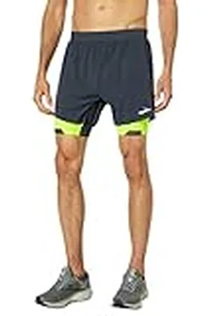 Brooks 211405044 Run Visible 5" 2-in-1 Short Shorts Hombre Asphalt/Nightlife Tamaño 40