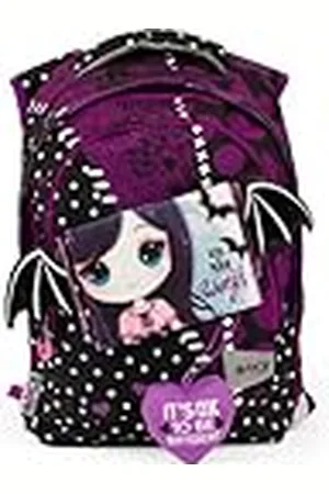Giochi Preziosi Go Pop- Mochila extensible redonda modelo Dark Love, 3 compartimentos y bolsillos interiores, respaldo y correas acolchadas, con banda personalizada y Pop Up, , L, Casual