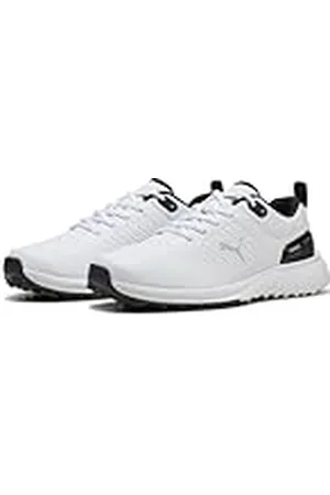 PUMA Fusion Plus SL, Zapatos de Golf Hombre, White Black, 44 EU