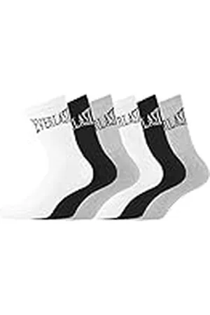 Everlast Calcetines Hombre Deporte Suaves - Paquete de 6 - Calcetines Altos Hombre, Ajuste Malla Transpirable