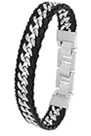 JOOP! Pulsera de acero inoxidable para hombre, 18,5+1,5+1,5 cm, , se entrega en caja de regalo de joyería, 2038037