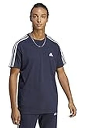 adidas Hombre Essentials Single Jersey 3-Stripes Tee, , XS