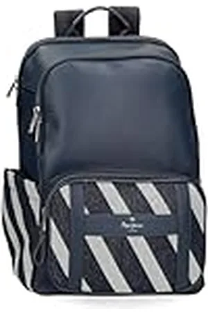 Pepe Jeans Celine Mochila para Portátil 15,6" 30x41x14 cms Poliéster con Detalles en Piel Sintética 12,76L by Joumma Bags