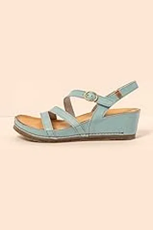 El Naturalista N5855 PICUAL, Sandalias con cuña Mujer, Blue, 40 EU